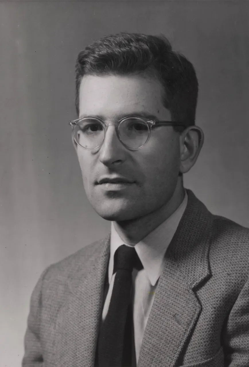 Portrait of Noam Chomsky used in the April 1961 issue of The Technology Review