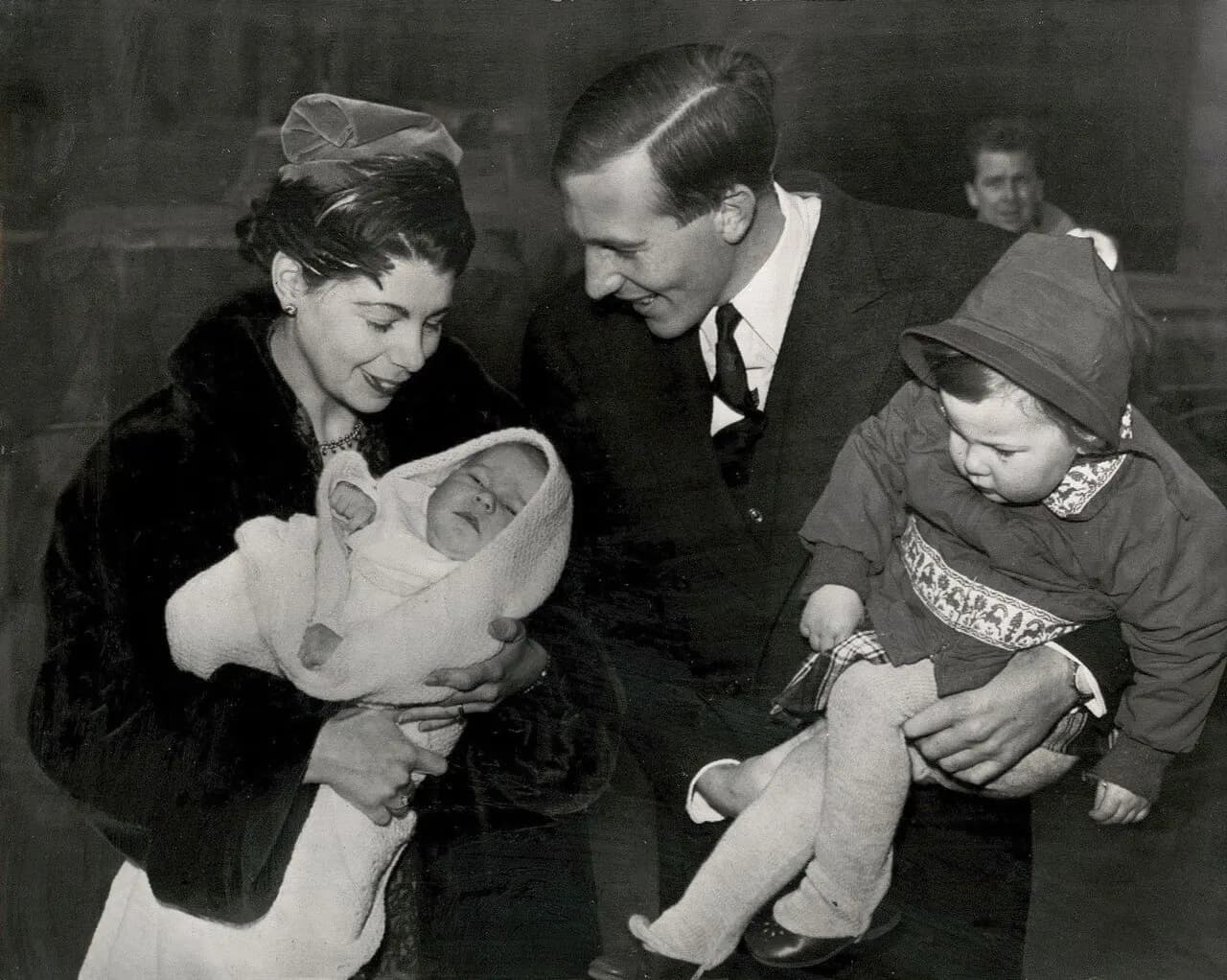 1959 AP Wire Photo family Roger Bannister wife Moyra son Clive daughter Erin
