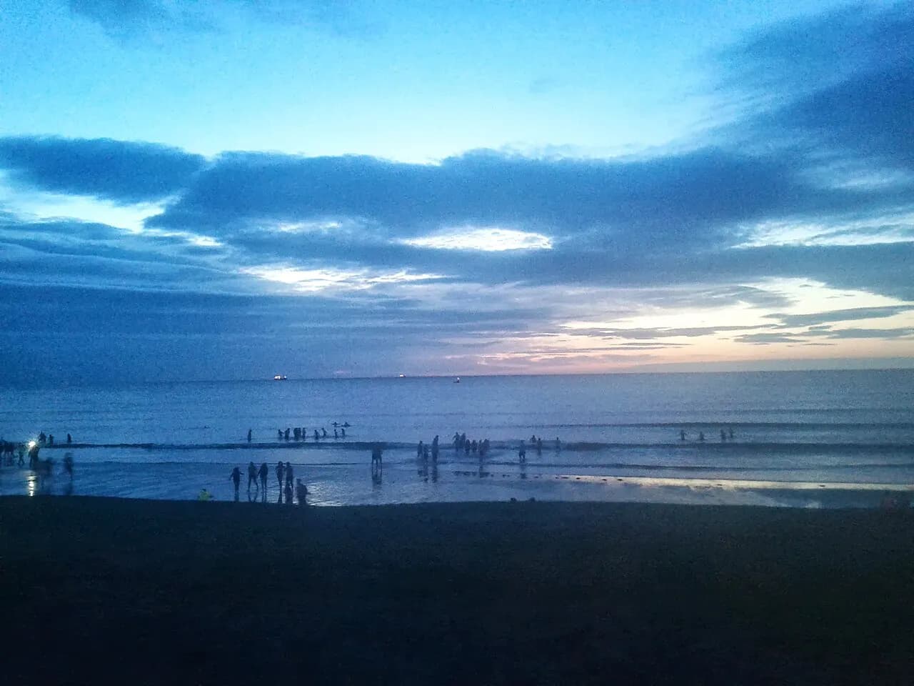 Student's of the university of St Andrews entering the North Sea as part of the annual May Dip tradition
