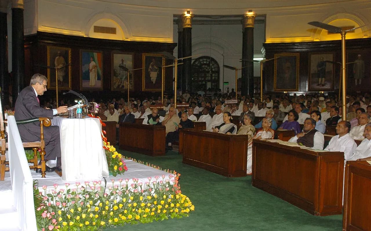 The Nobel Laureate Prof. Amartya Sen delivering the Inaugural Prof. Hiren Mukerjee Memorial Parliamentary Lecture on the theme “Demands of Social Justice”, at P