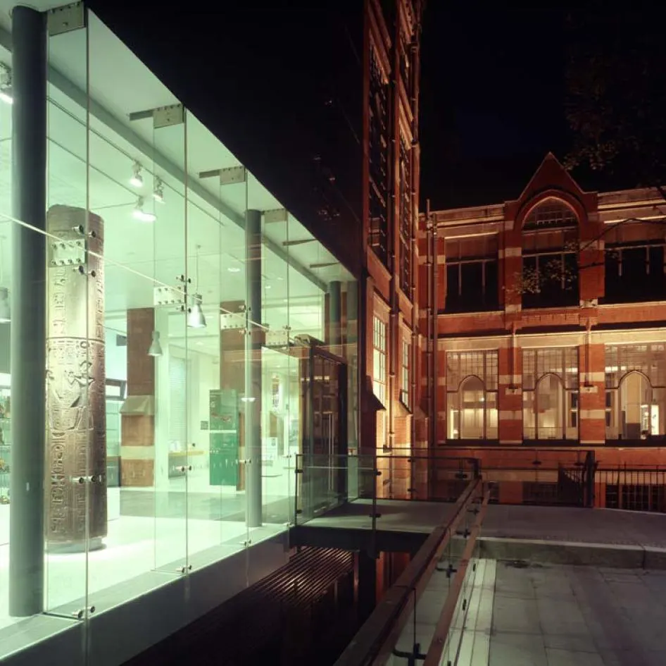 Source: Myself, Canon Camera Modern entrance at night