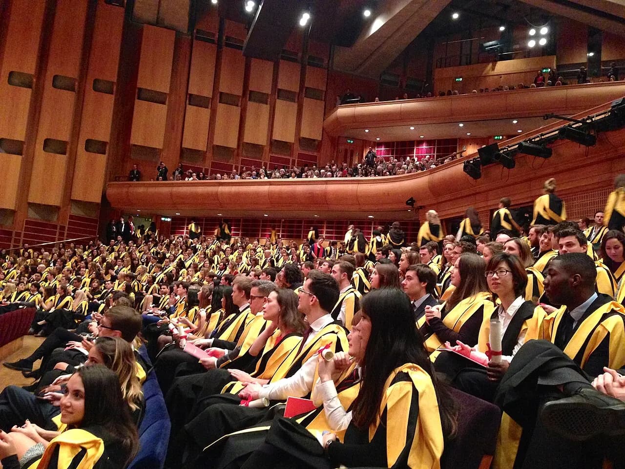 King's College London graduands with VivienneWestwood-designed academic dress.