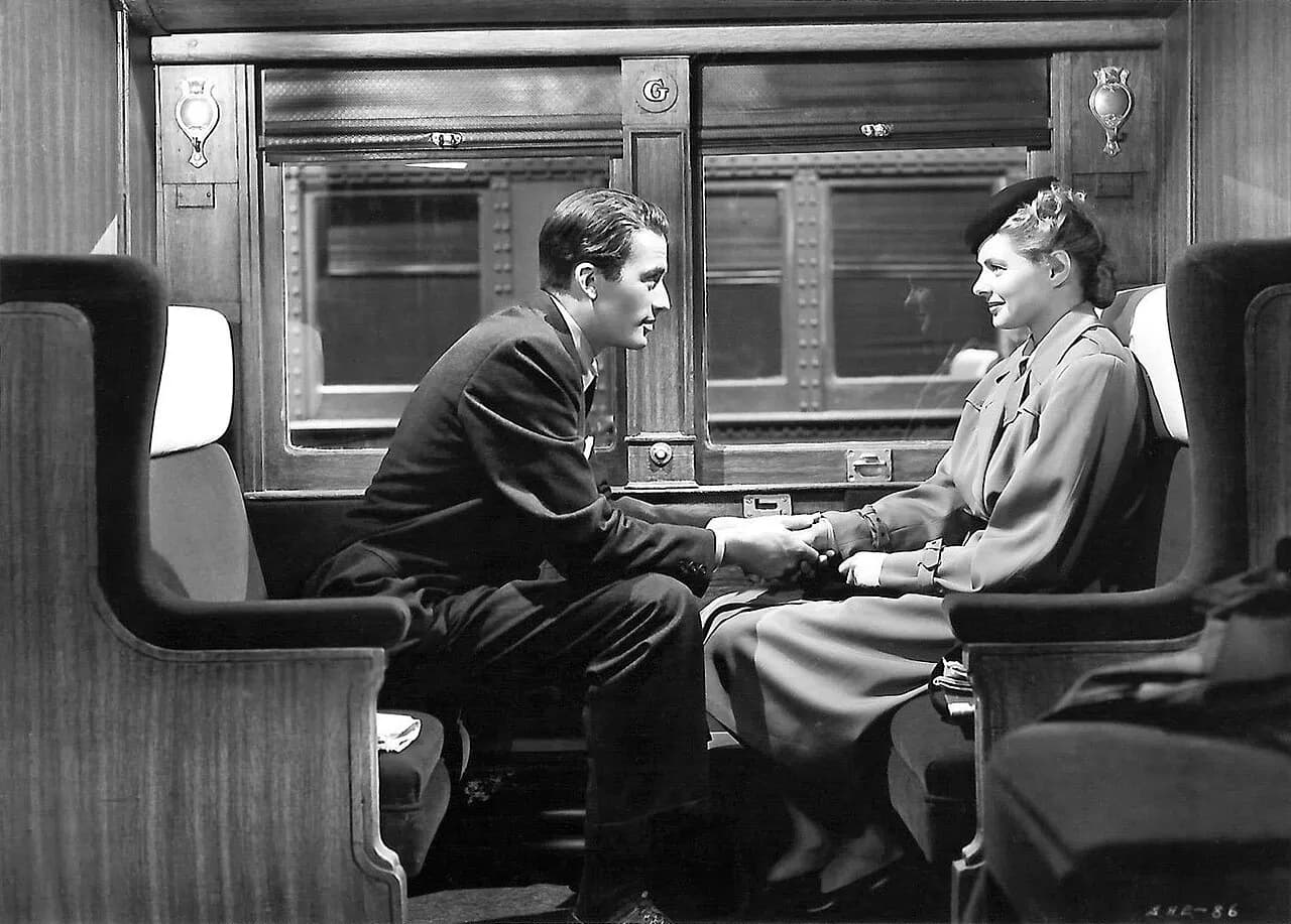 Promotional still from the 1945 film Spellbound, published in New Movies, the National Board of Review Magazine.