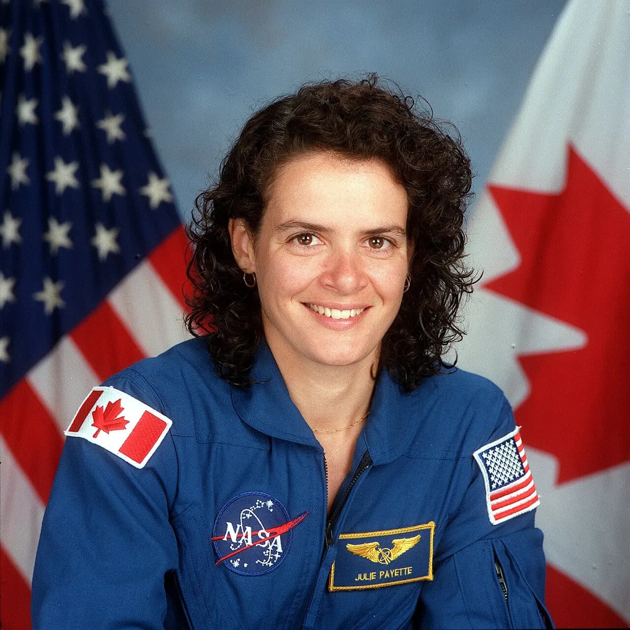 International astronaut Julie Payette, mission specialist, representing the Canadian Space Agency (CSA).