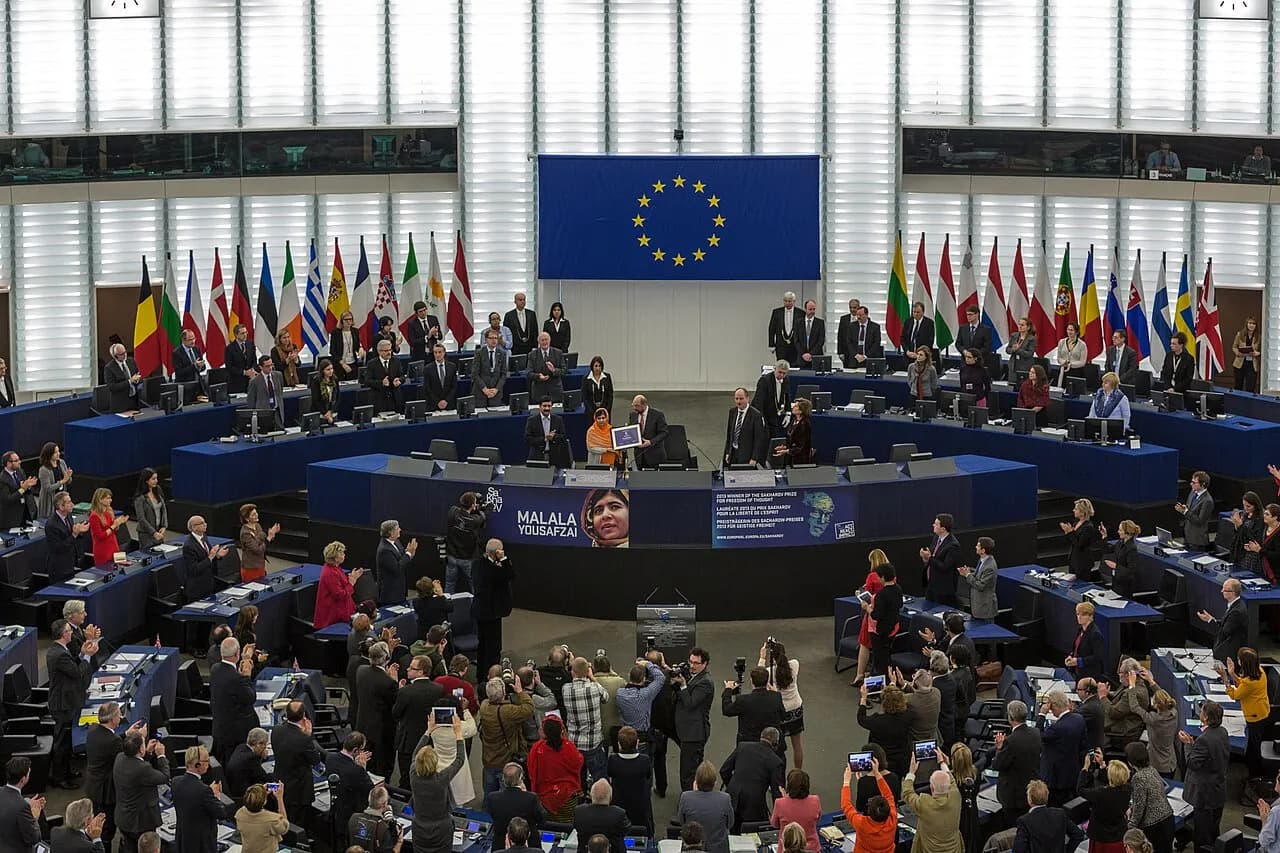 Remise du Prix Sakharov à Malala Yousafzai Strasbourg 20 novembre 2013