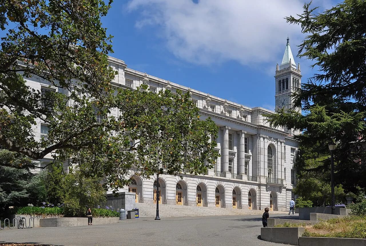 Wheeler Hall, part of University of California, Berkeley, USA.