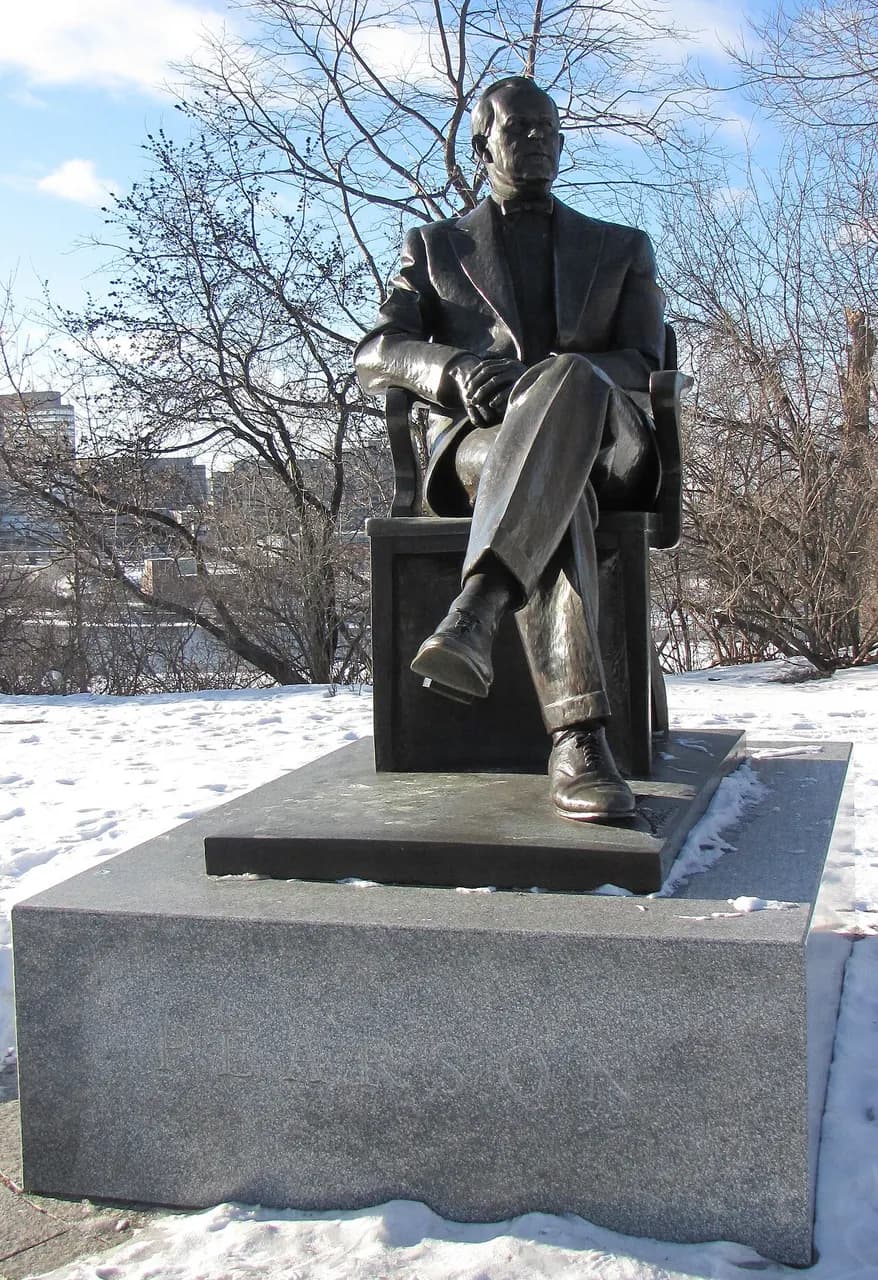 Lester Pearson statue, Parliament Hill, Ottawa, Ontario, Canada