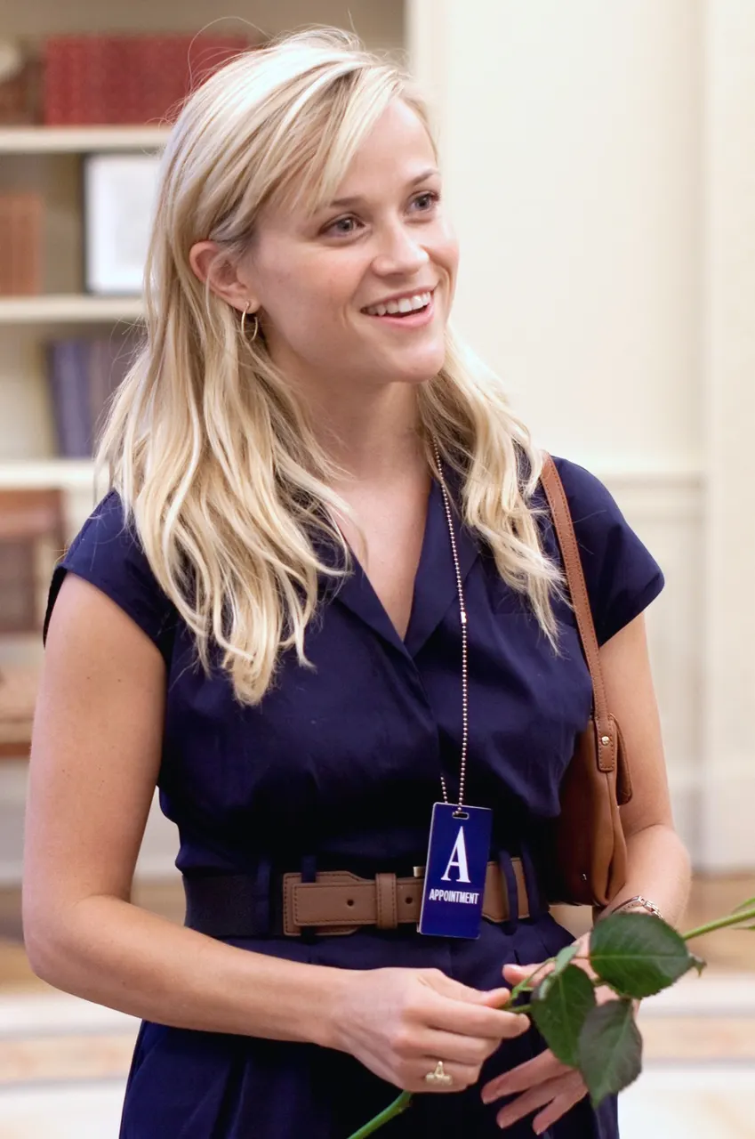 Actress Reese Witherspoon in the Oval Office on June 25, 2009.